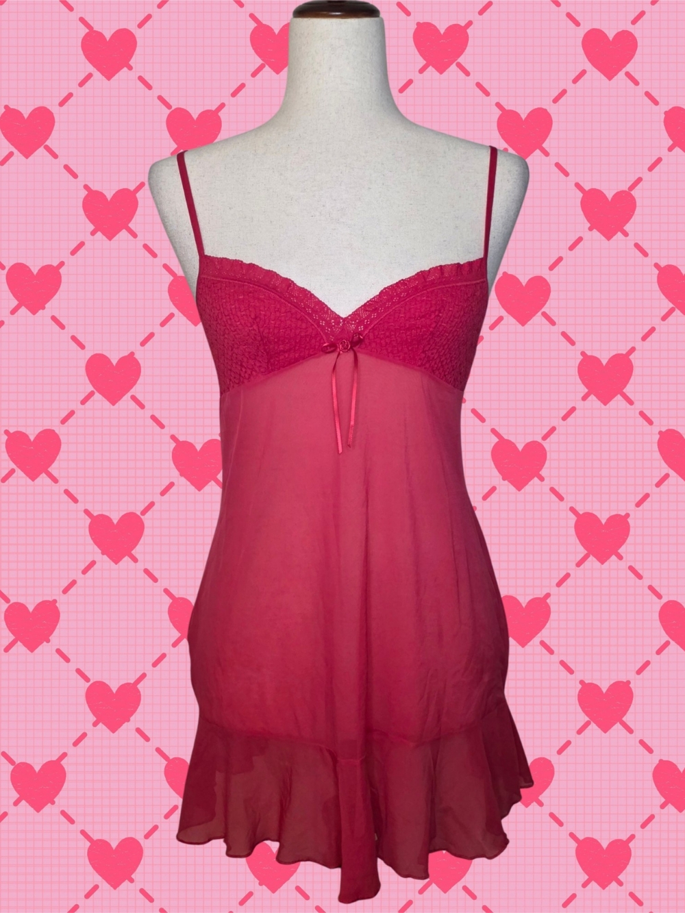 NWT 2006 Victoria's Secret Angel's Red Sheer Slip